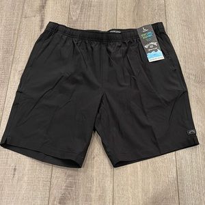 Billabongs Mens Adventure Division Mid Length Black Shorts
